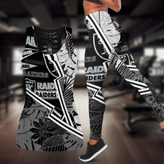 Las Vegas Raiders Combo Tank Top And Leggings