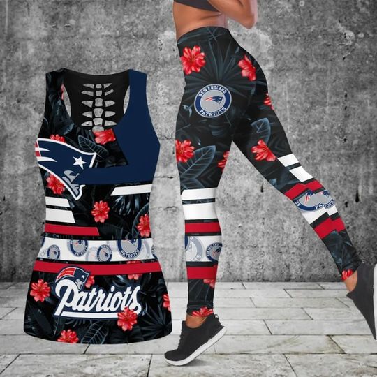 New England Patriots Combo Tank Top And Leggings