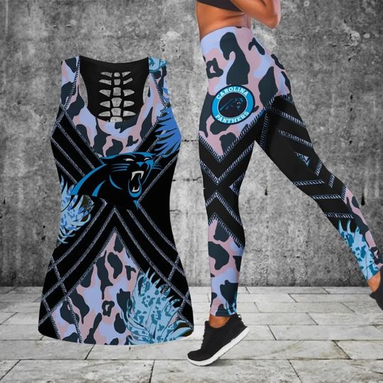 Carolina Panthers Combo Tank Top And Leggings