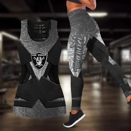 Las Vegas Raiders Combo Tank Top And Leggings