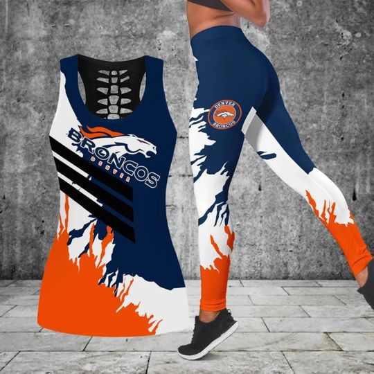 Denver Broncos Combo Tank Top And Leggings