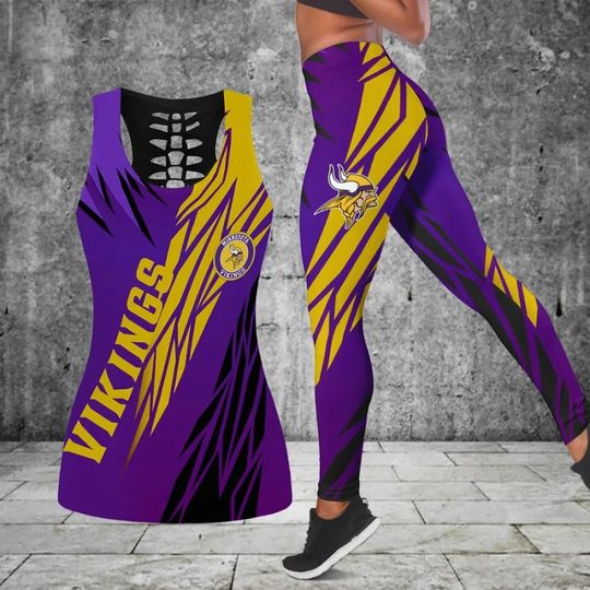 Minnesota Vikings Combo Tank Top And Leggings