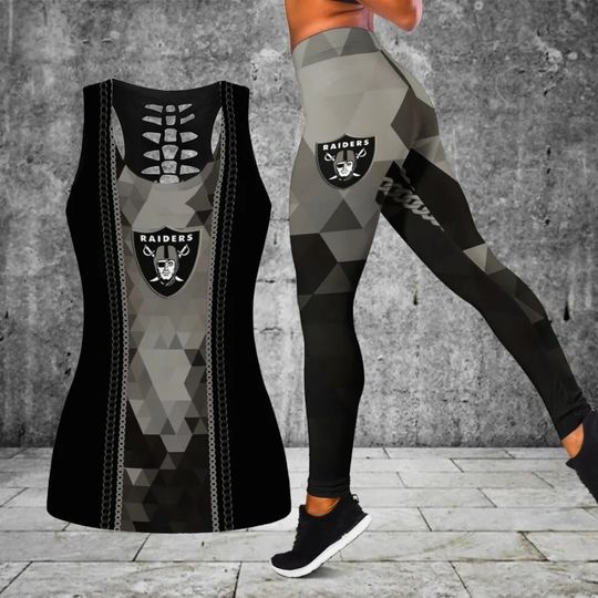 Las Vegas Raiders Combo Tank Top And Leggings