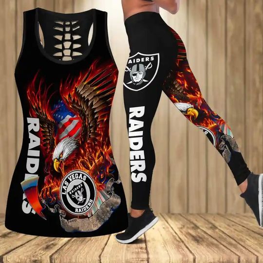 Discover Las Vegas Raiders Combo Tank Top And Leggings