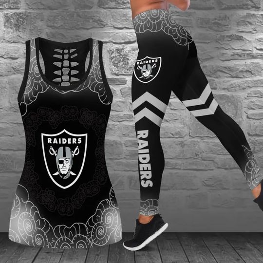 Las Vegas Raiders Combo Tank Top And Leggings