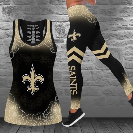 New Orleans Saints Combo Tank Top And Leggings