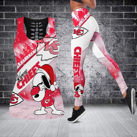 Kansas City Chiefs Personalized Christmas Combo Tank Top And Leggings