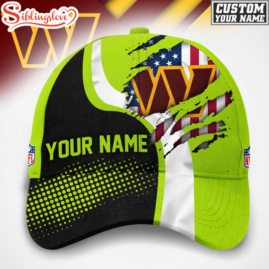 Discover Custom Name Washington Commanders football Hi-Vis Safety Classic Baseball Cap