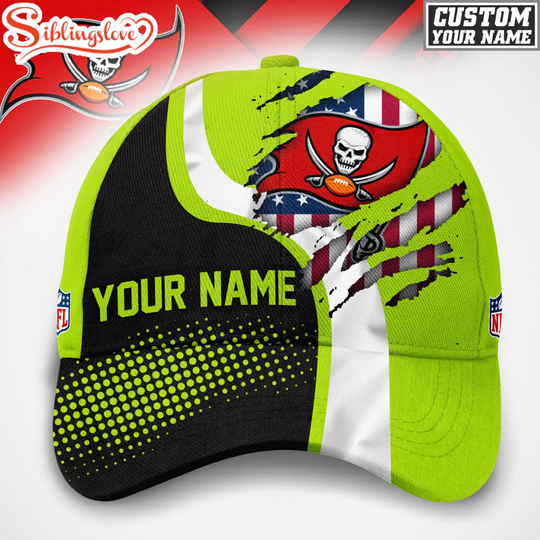 Custom Name Tampa Bay Buccaneers football Hi-Vis Safety Classic Baseball Cap