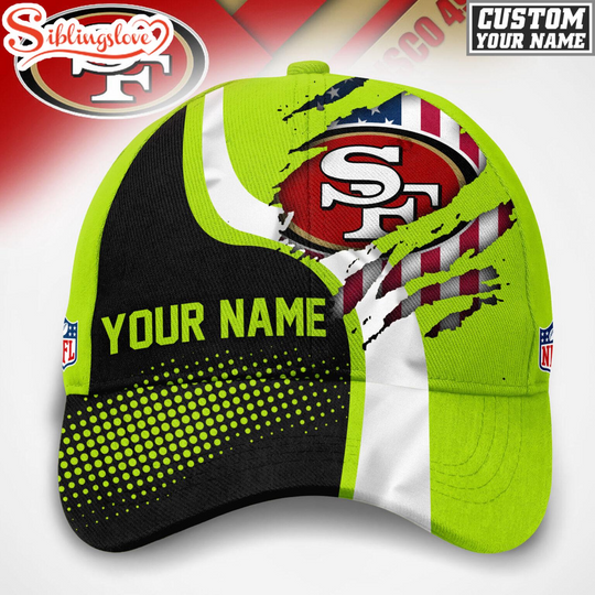 Custom Name San Francisco 49ers football Hi-Vis Safety Classic Baseball Cap