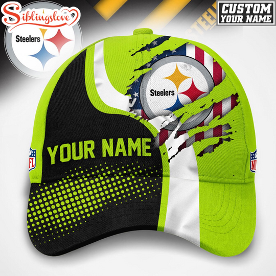 Discover Custom Name Pittsburgh Steeler football Hi-Vis Safety Classic Baseball Cap