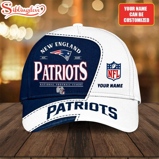 Custom Name New England Patriots National Football League Baseball Cap