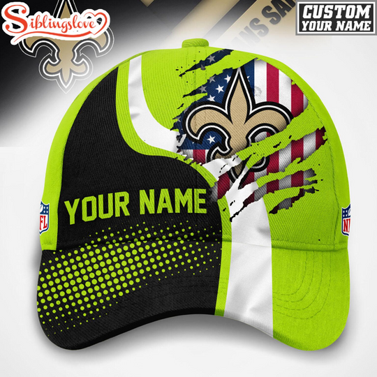 Custom Name New Orleans Saints football Hi-Vis Safety Classic Baseball Cap