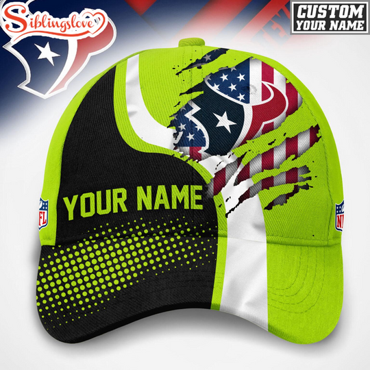 Custom Name Houston Texans football Hi-Vis Safety Classic Baseball Cap
