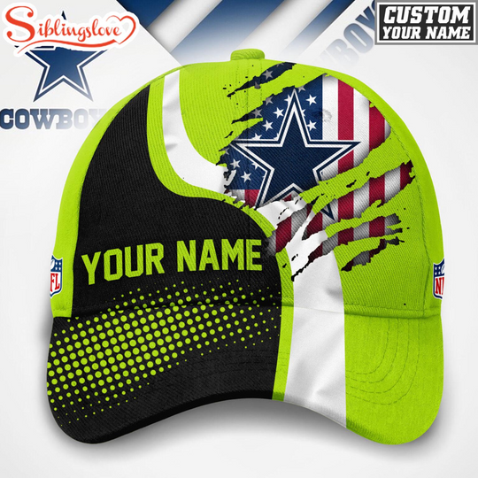 Custom Name Dallas Cowboys football Hi-Vis Safety Classic Baseball Cap