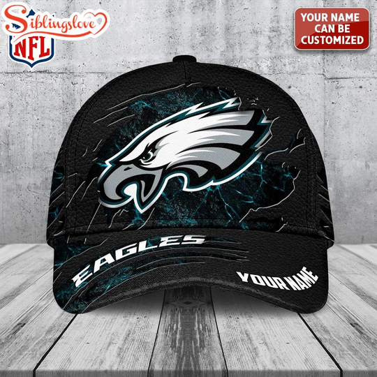 Discover Personalized Name Philadelphia Eagles Classic Baseball Cap For Fans