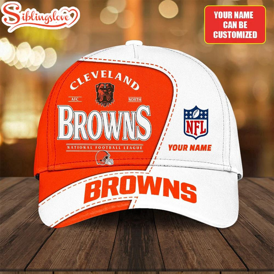 Custom Name Cleveland Browns National Football League Baseball Cap