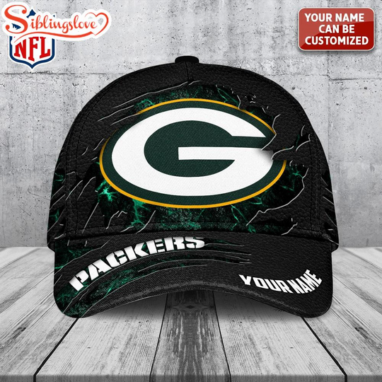 Personalized Name Green Bay Packers Classic Baseball Cap For Fans