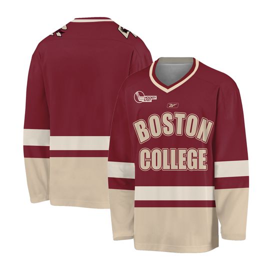 Vintage 90s Boston College Hockey jersey youth small