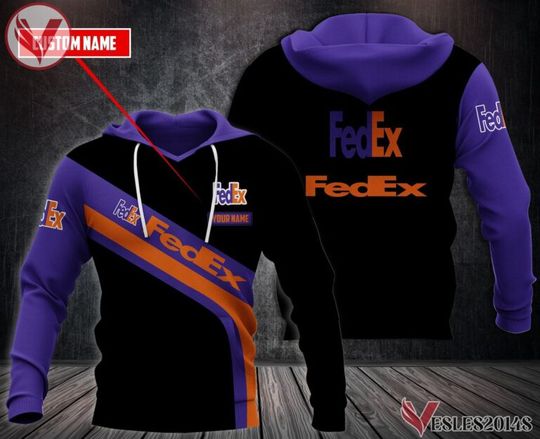 Personalized Fedex Lover Hoodie, Postal Worker 3D Printed Hoodie