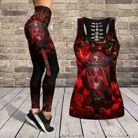 San Francisco 49ers Leggings And Tanktop