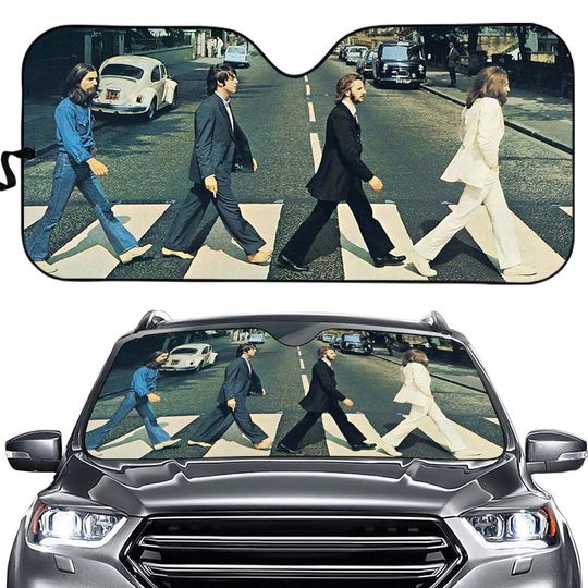 The Beatles Abbey Road Car Auto Sun Shade,Music Band Car Sunshade