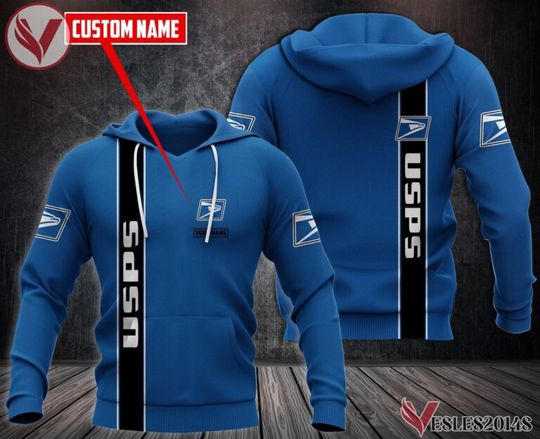 Custom Name Postal Service Uniform 3D Hoodie, Unique Gifts For Employee