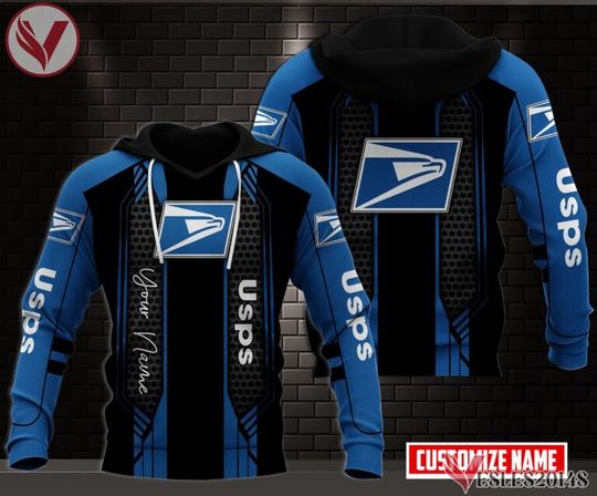 Personalized Postal Service Uniform AOP Hoodie, Unique Gifts For Employee