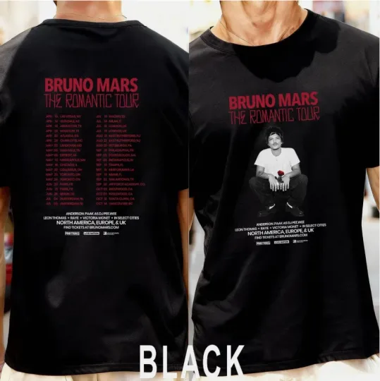 Discover Bruno the Romantic 2026 Tour Dates T-Shirt