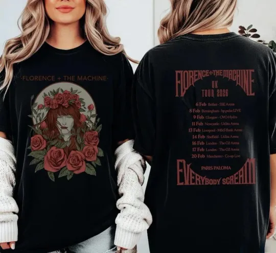 Discover Florence and The Machine 2026 Tour T-Shirt