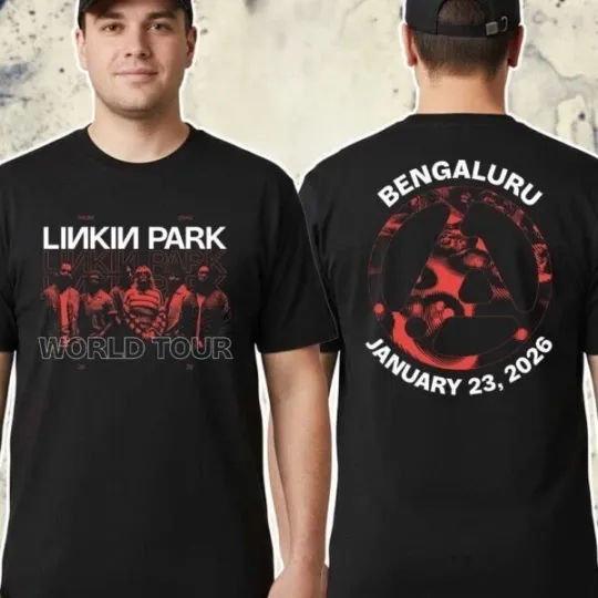 Linkin Park 2026 Tour Merch Bengaluru Tee For 23rd January 2026 T-Shirt