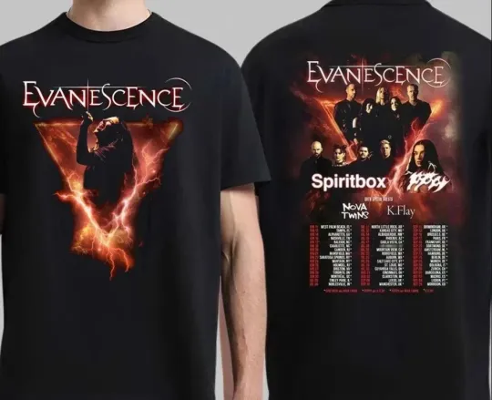 Evanescence 2026 North America Tour T-shirt, Alternative RoT-Shirt