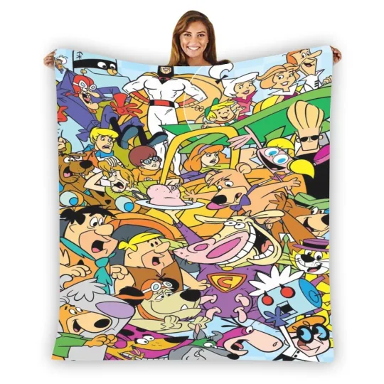 Discover Hanna-Barbera Cartoon Fleece Blanket, Birthday Gift