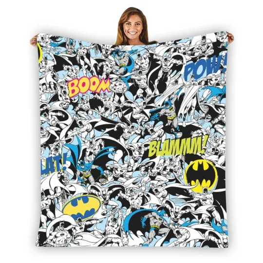 DC Comics Badman Fleece Blanket, Birthday Gift