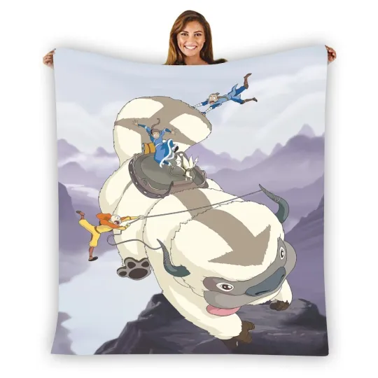 Discover Avatar The Last Air Binder Soft Warm Single-Side Printing Flannel Fleece Blanket