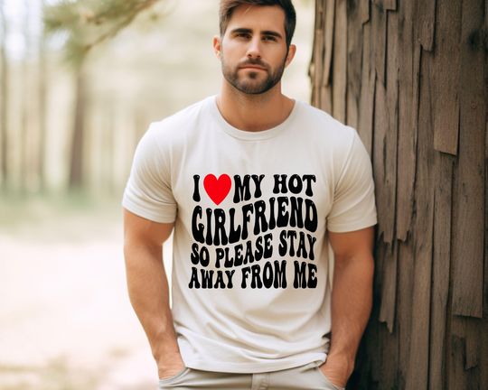 Discover I Love My Girlfriend Shirt, I Heart My Girlfriend Shirts, Valentine Shirt, Funny Boyfriend shirt