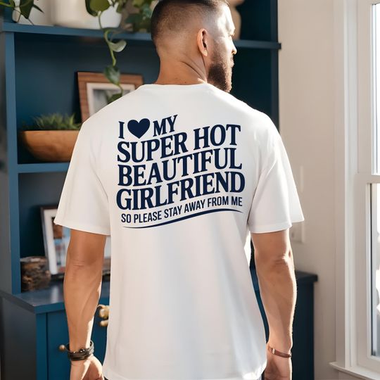 Discover Comfort Colors I Love My Girlfriend Shirt, Funny Boyfriend Gift, I Heart My Girlfriend, Valentine Shirt Gift