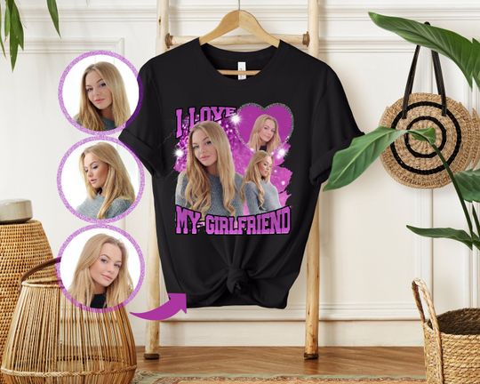 Discover Custom I Love My Girlfriend Shirt, Custom Valentine Shirt, Valentine Gift, Girlfriend Birthday Gift