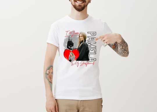 Discover I Love My Girlfriend Shirt Custom Photo, Girlfriend Bootleg Shirt, Valentine's Day Gift
