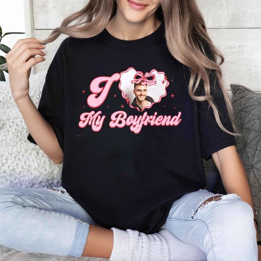 Discover Comfort Colors Valentine Gift Shirt, I Love My Boyfriend Tee