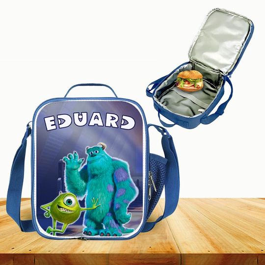 Discover Custom Kids Monsters Inc Lunch Bag with Name Insulated School Snack Tote