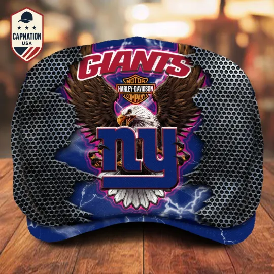 Discover New York Team Giants Jeff Cap football Jeff Cap Newsboy Cap Harley Golf Cap For Men