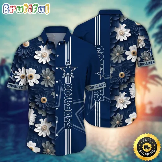 Discover Dallas Football Hawaiian Shirt Flower Sporty And Stylish