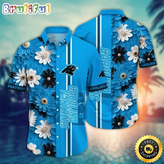 Discover Carolina Football Hawaiian Shirt Flower Sporty And Stylish