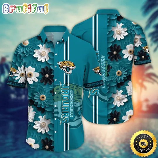 Discover Jacksonville Football Hawaiian Shirt Flower Sporty And Stylish