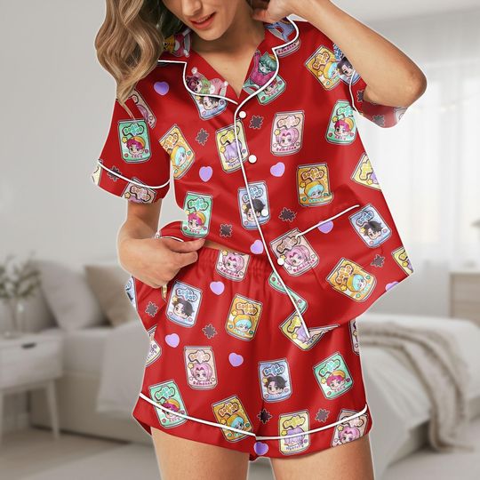 Discover Soda Pop Short Pajamas, Boy Group Cartoon Pajamas Set, Saja Music Sleepwear, Soda Pop Pajamas, Christmas Gift