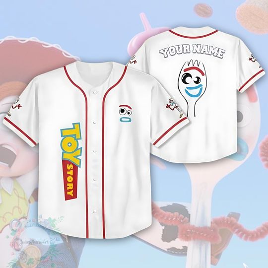 Discover Disney Forky Baseball Jersey, Toy Story Jersey, Disney Toy Story Jersey.