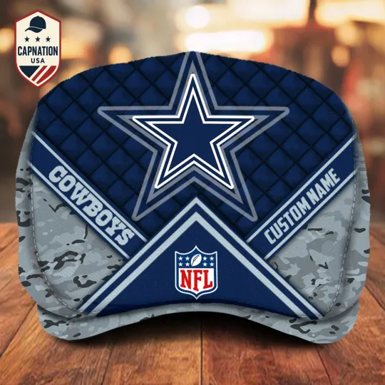 Dallas-Cowboys Jeff Cap football Jeff Cap Newsboy Cap Driving Cap Flat Cap Golf Cap