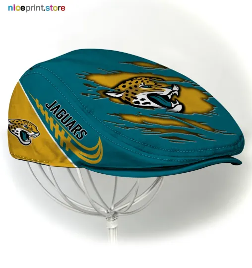 Discover Jacksonville Team Jaguars Jeff Cap football Jeff Cap Newsboy Cap Driving For Men
