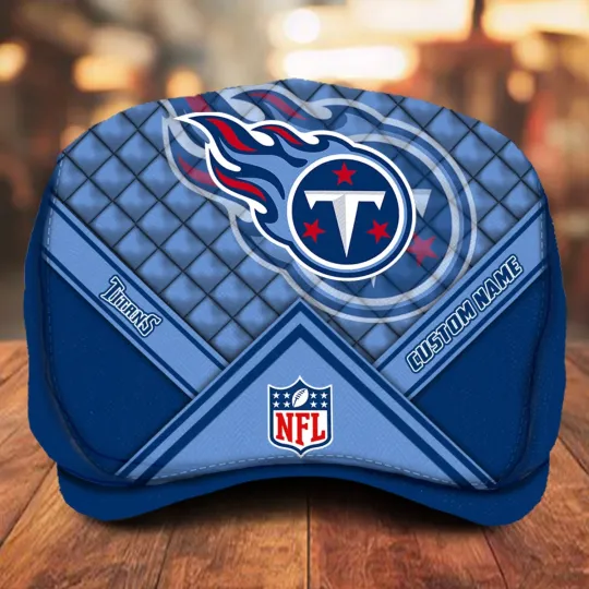 Discover Tennessee Team Titans Jeff Cap football Jeff Cap Newsboy Cap Driving Cap Flat Cap